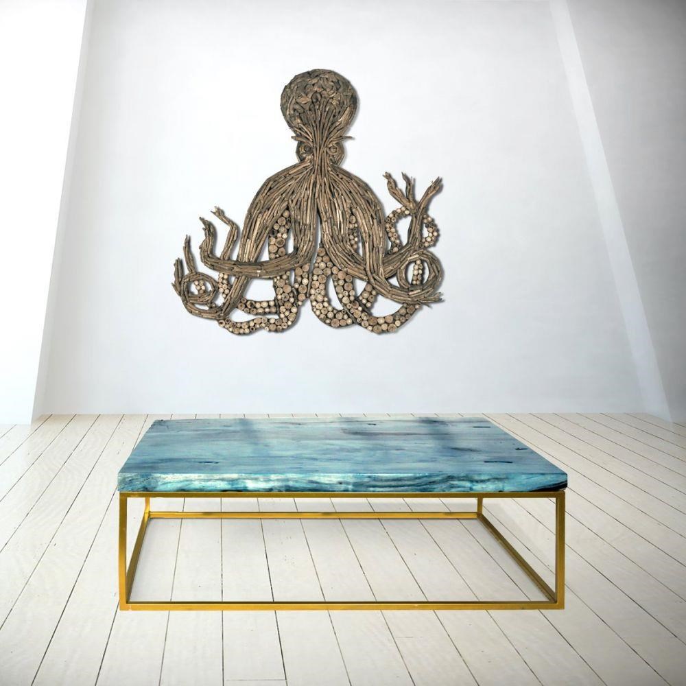 Ibolili Wall Art D720 Driftwood Octopus Wall Art Jacksonville